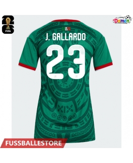 Günstige Mexiko Jesus Gallardo #23 Heimtrikot Damen WM 2026 Kurzarm